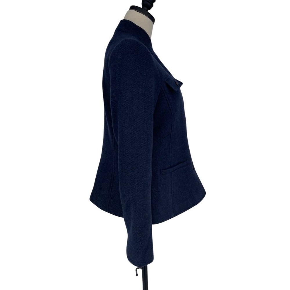 Talbots Women's Blue Wool Blend Jacket Size 10 M Casual Short Length - Picture 7 of 10